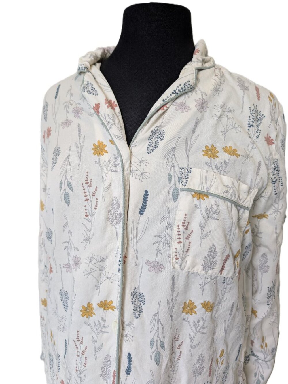 Love & Lore (Indigo) Botanical Floral Lyocell PJ Set | Medium